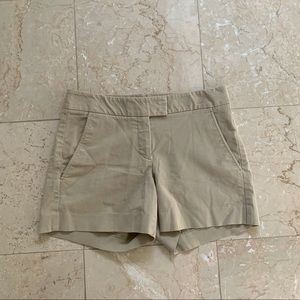 Theory tan women’s 4.5” shorts size 4